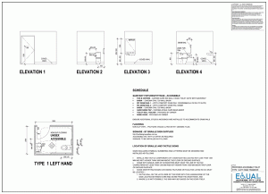 Type 1 Left Hand Transfer Accessible Toilet Full Drawing