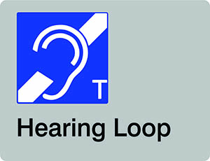 Hearing augmentation signage