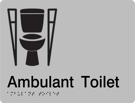 Gender Neutral Ambulant Toilet Sign