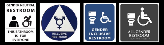Examples of Gender Neutral Toilet Signage