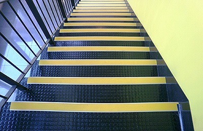 Photo of compliant stair nosing