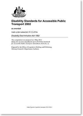 Disability Standards for Accessible Public Transport