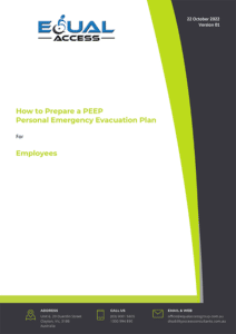 How to prepare a Personal Emergency Evacuation Plan PEEP
